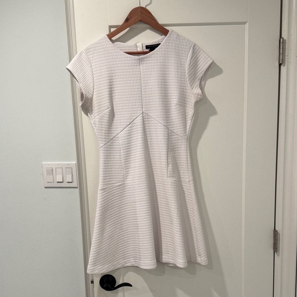 Banana Republic Textured White Mini Dress
